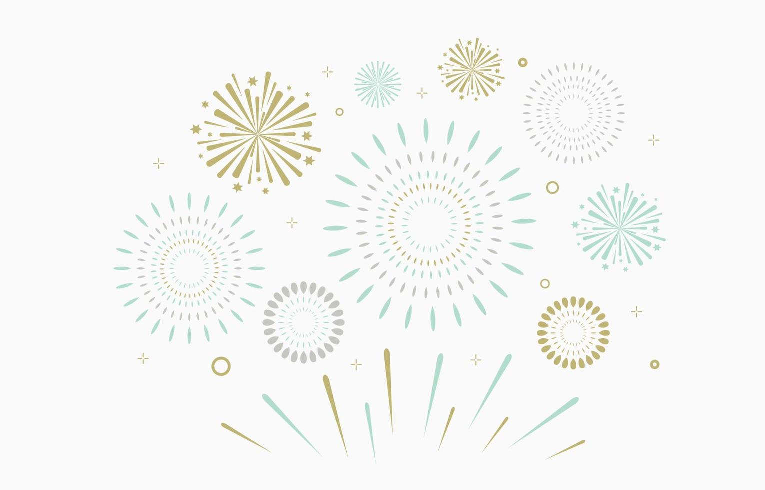 colore fuoco d'artificio sfondo per nuovo anno celebrazione vettore