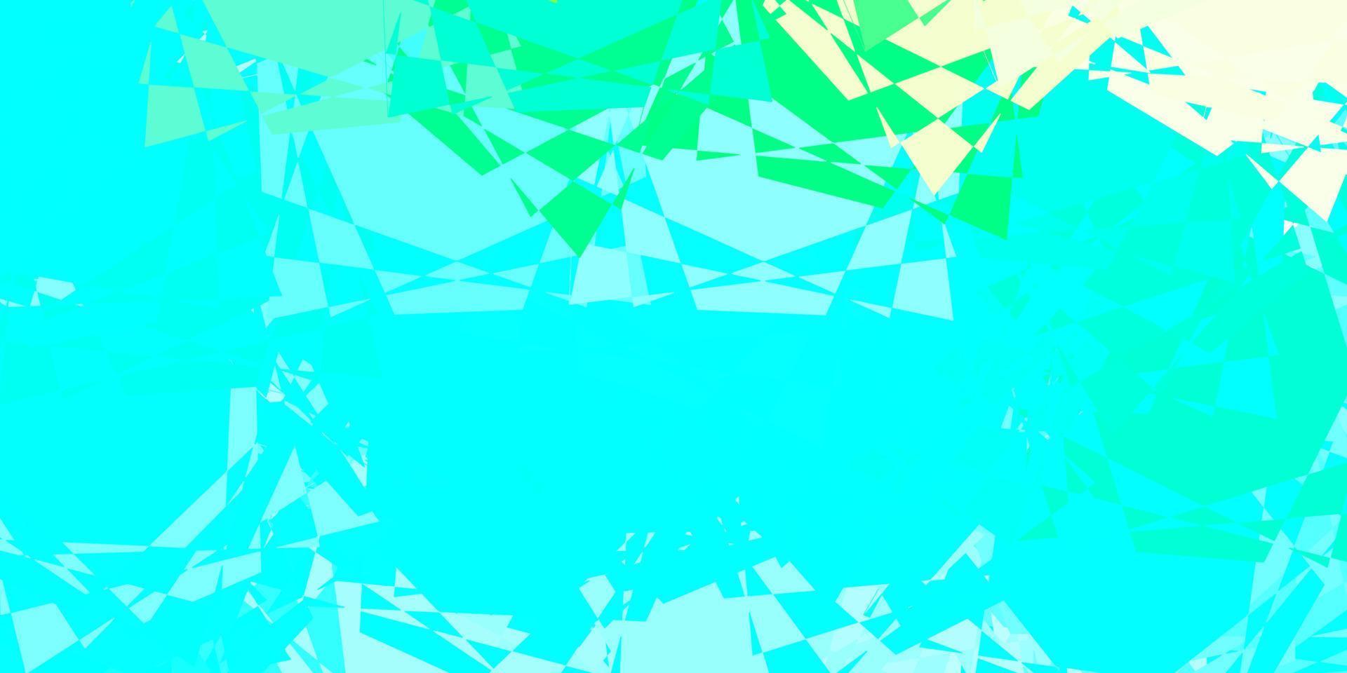 texture vettoriale azzurro, verde con triangoli casuali.