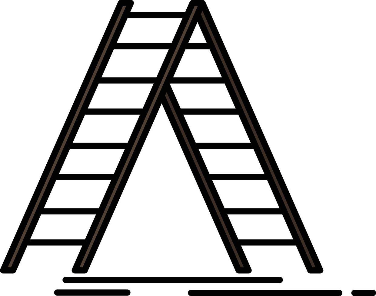 scala edificio costruzione riparazione piatto colore icona vettore icona bandiera modello