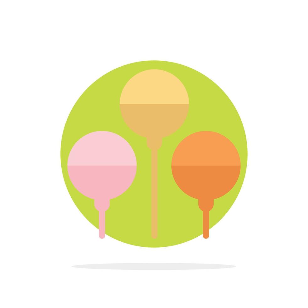 Palloncino Pasqua vacanza astratto cerchio sfondo piatto colore icona vettore