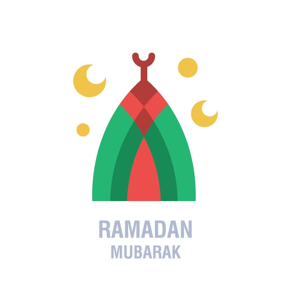 Ramadan icone musulmano Islam preghiera e Ramadan kareem magro linea icone impostato moderno piatto stile simboli io vettore