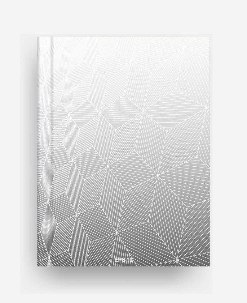 modello di rivista con copertina di sfondo geometrico mezzitoni. copertina del modello di notebook per lo sfondo. vettore. vettore