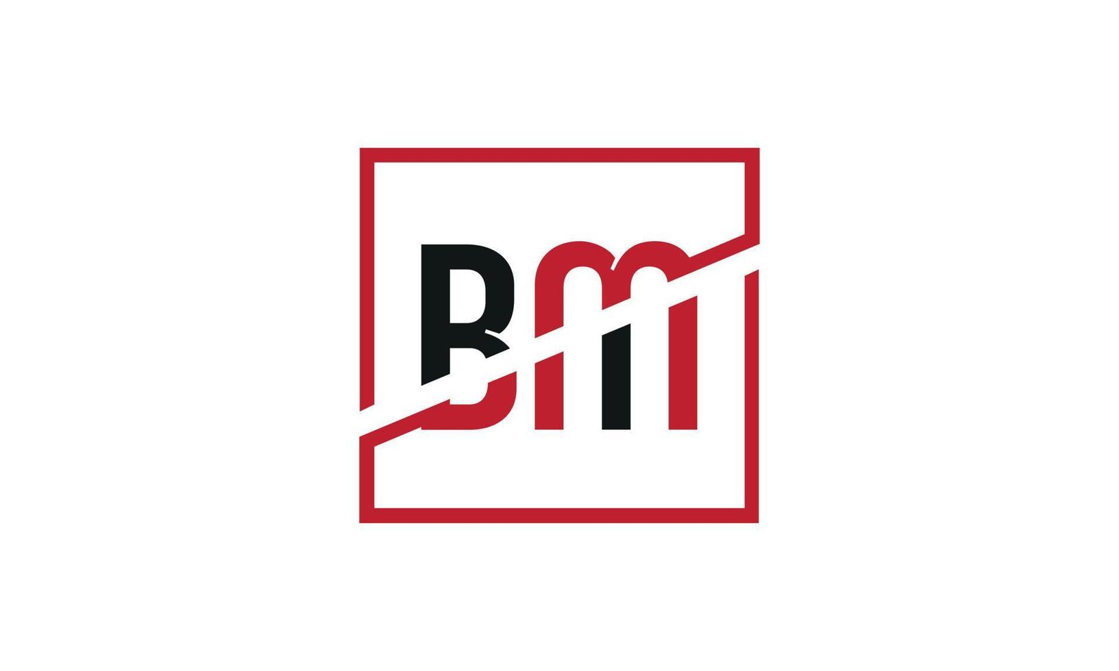 lettera bm logo professionista vettore file professionista vettore