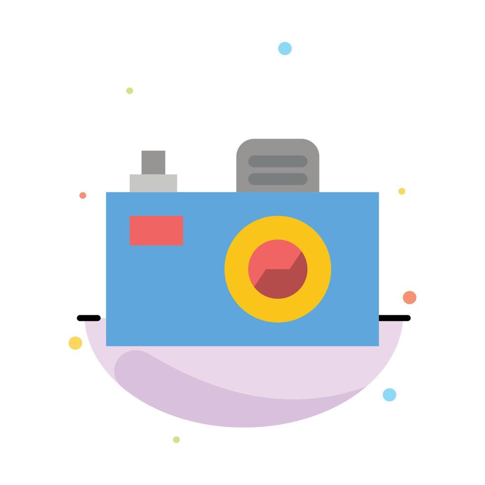 telecamera Immagine design astratto piatto colore icona modello vettore