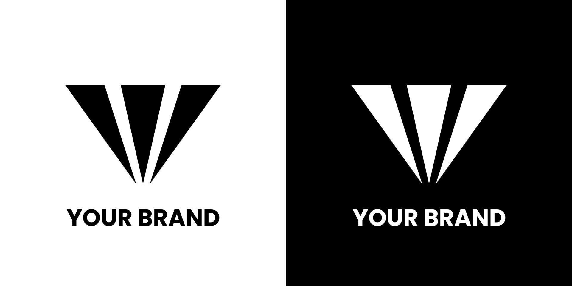 iniziale lettera w logo e ala simbolo. marca design elementi, iniziale lettera parola logo icona, iniziale logo modello vettore