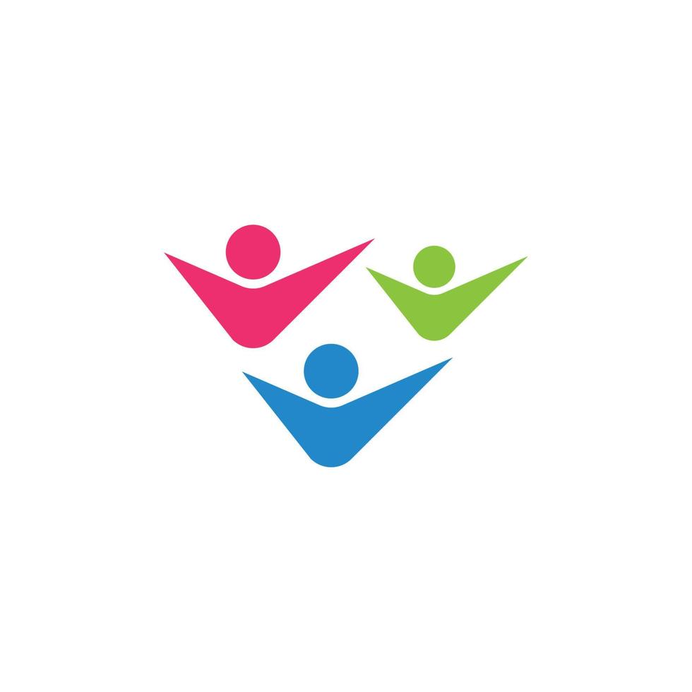 logo per l'assistenza alla comunità vettore