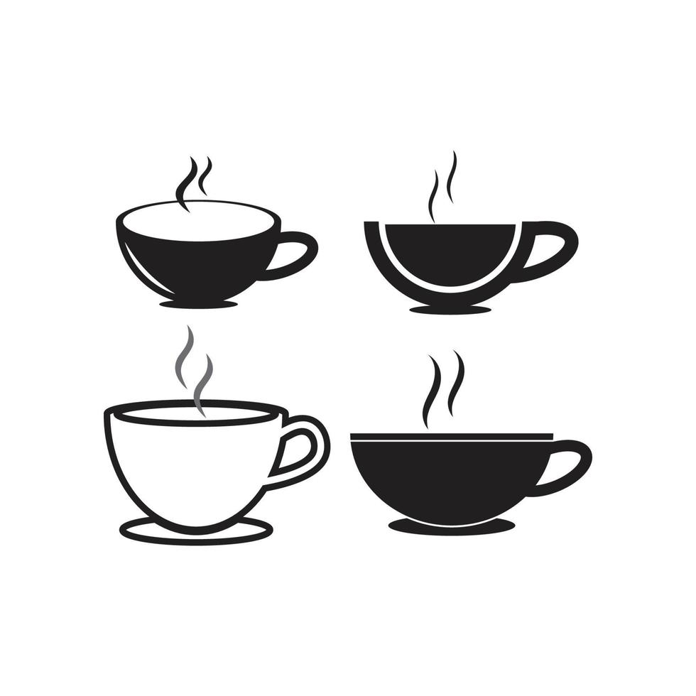 logo dei chicchi di caffè vettore