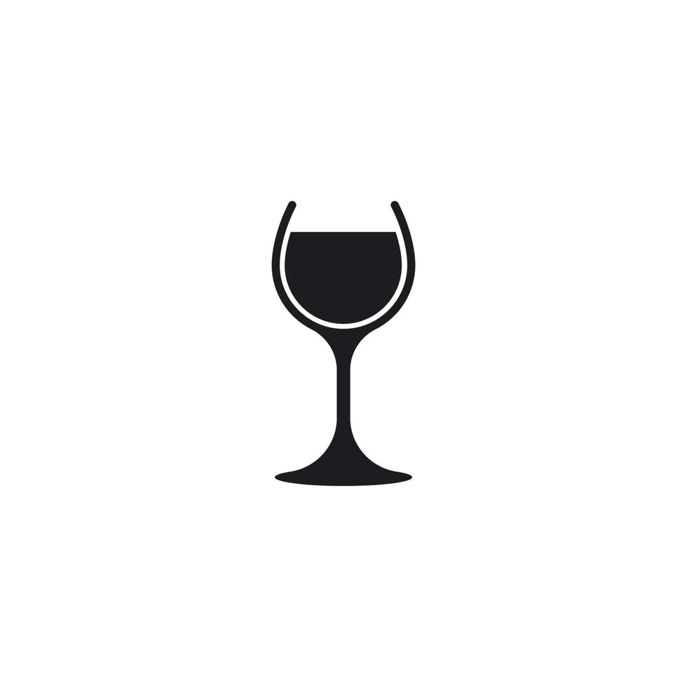 bicchiere vino icona vettore