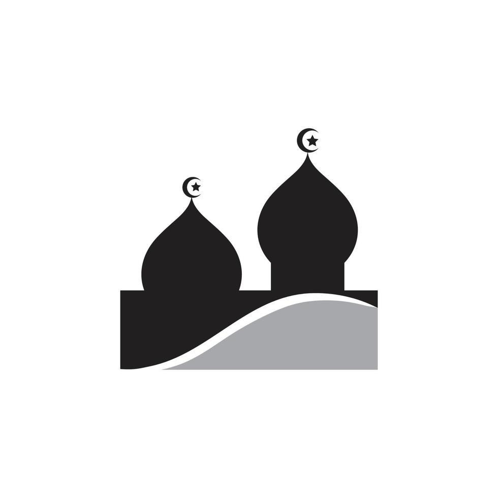 logo islamico, moschea vettore