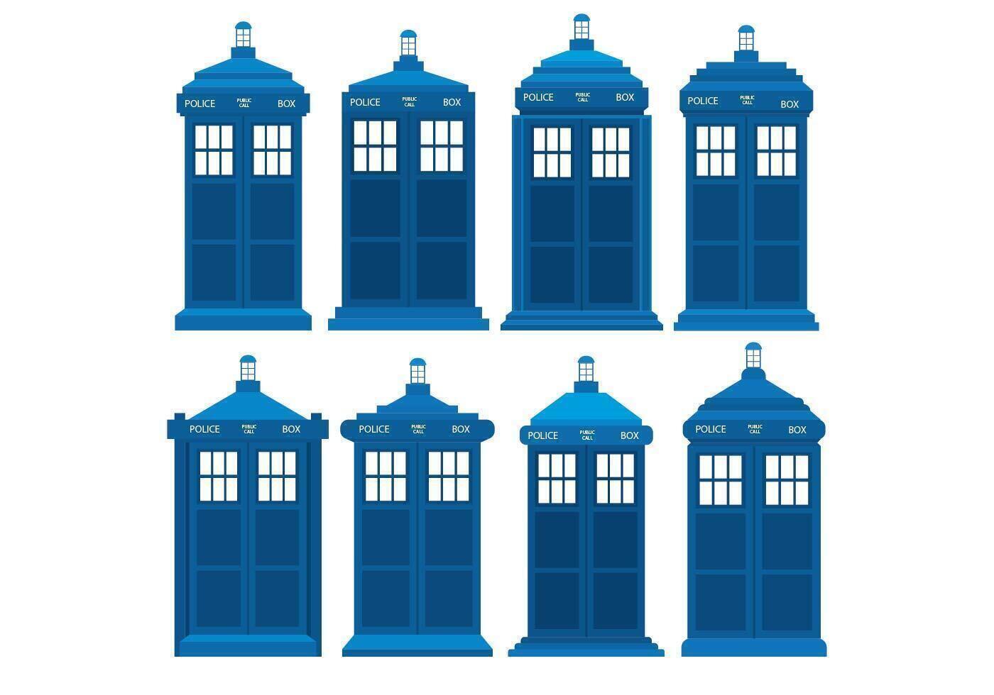 icone di tardis vettore