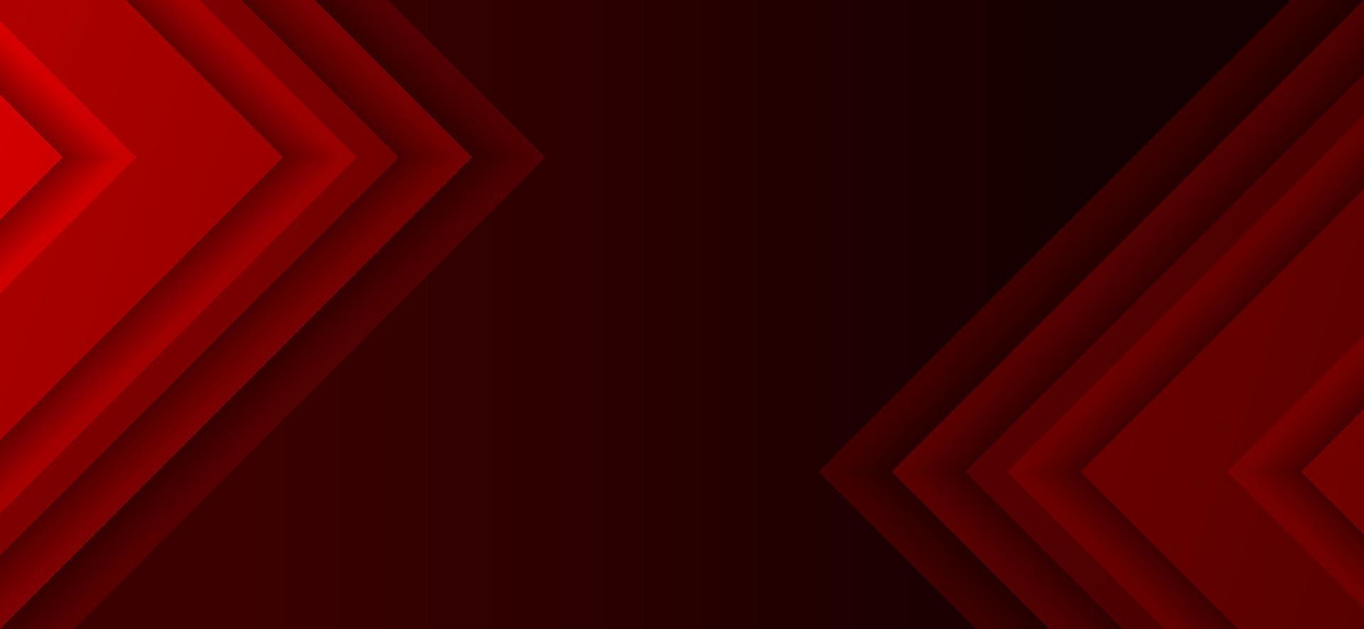 Ciao Tech astratto sfondo rosso punta di freccia vettore