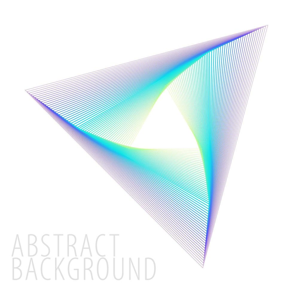 astratto sfondo triangolo forma Linee verde blu viola miscela vettore