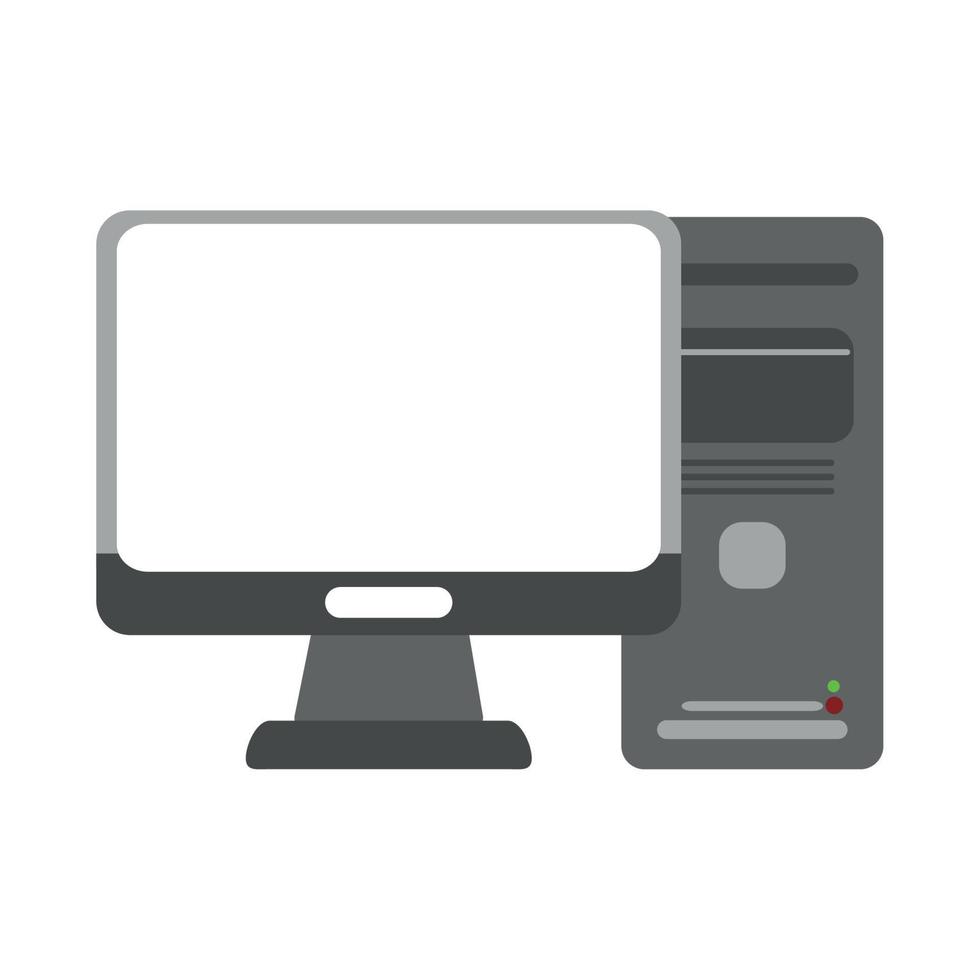 computer nube calcolo dati ufficio fornitura Stazionario opera piatto stile icona vettore