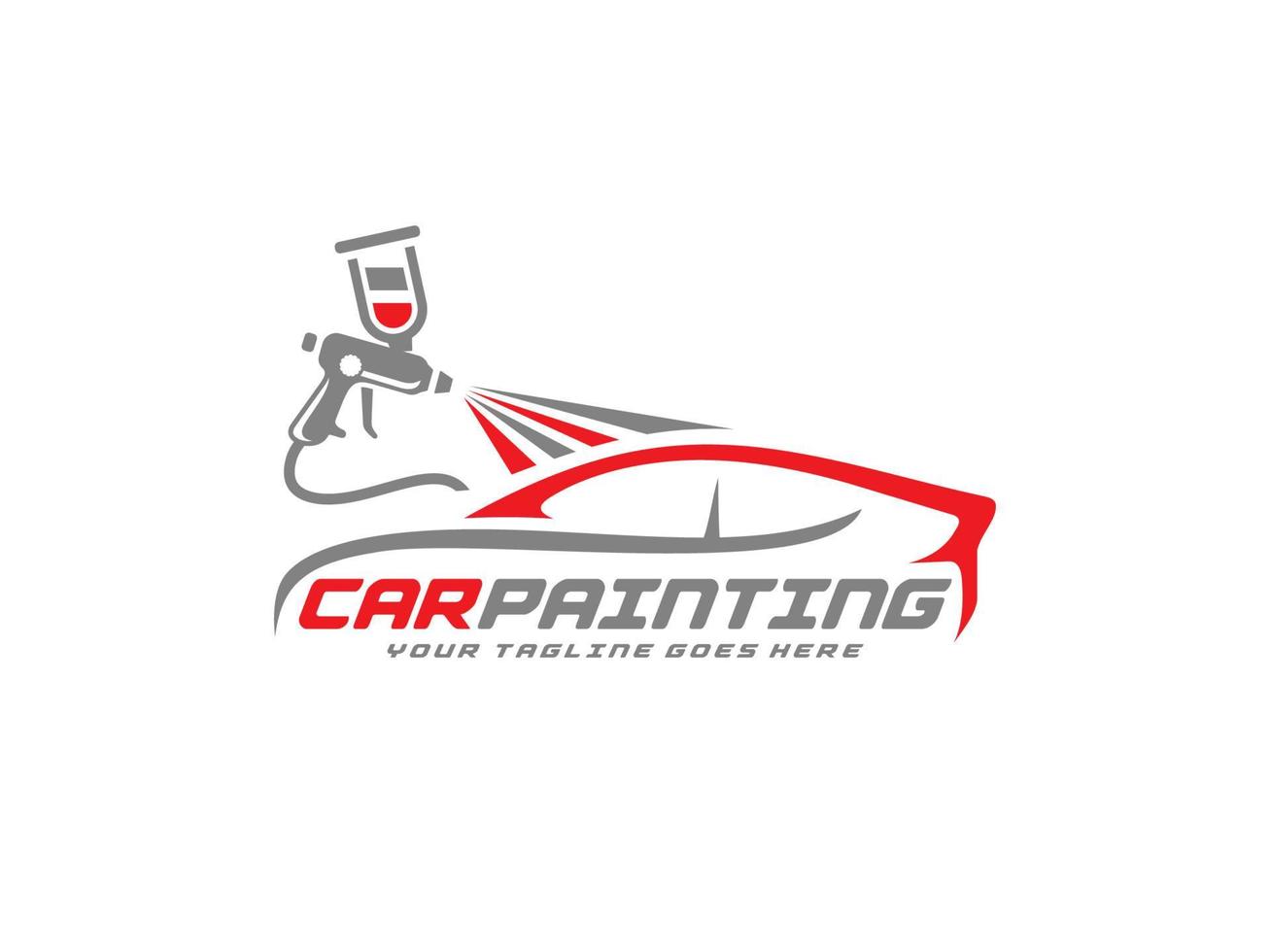 auto pittura logo design vettore illustrazione