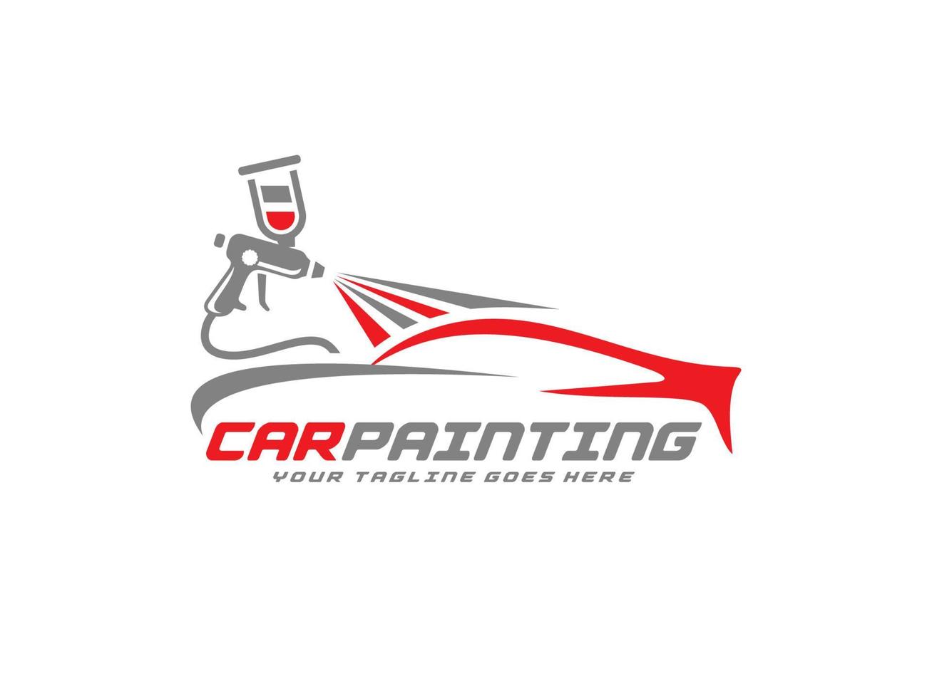 auto pittura logo design vettore illustrazione