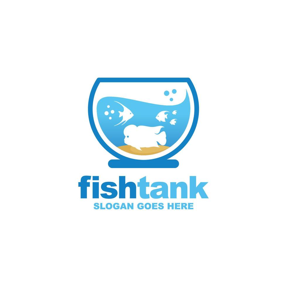 pesce serbatoio logo design vettore
