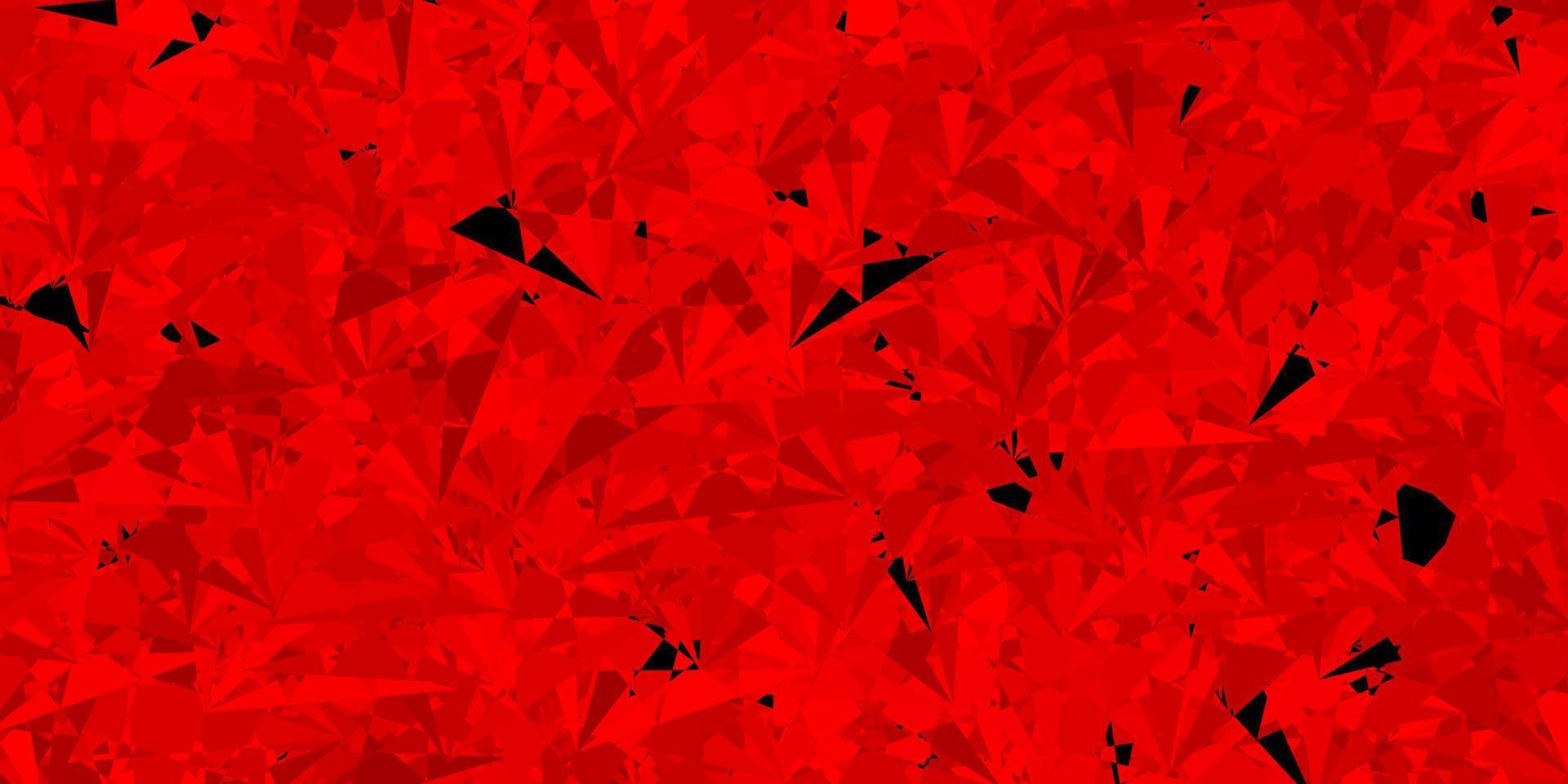 sfondo vettoriale rosso scuro con triangoli.
