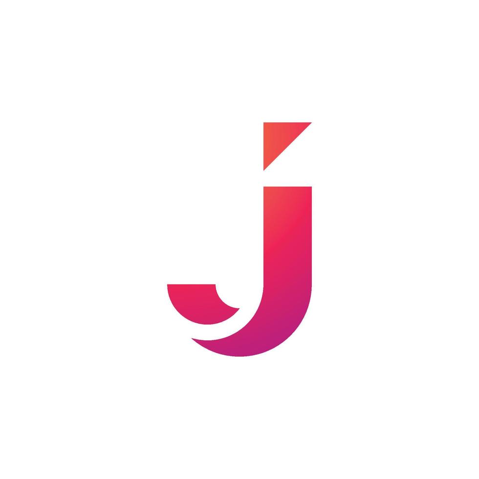 lettera j logo simbolo design modello elementi vettore