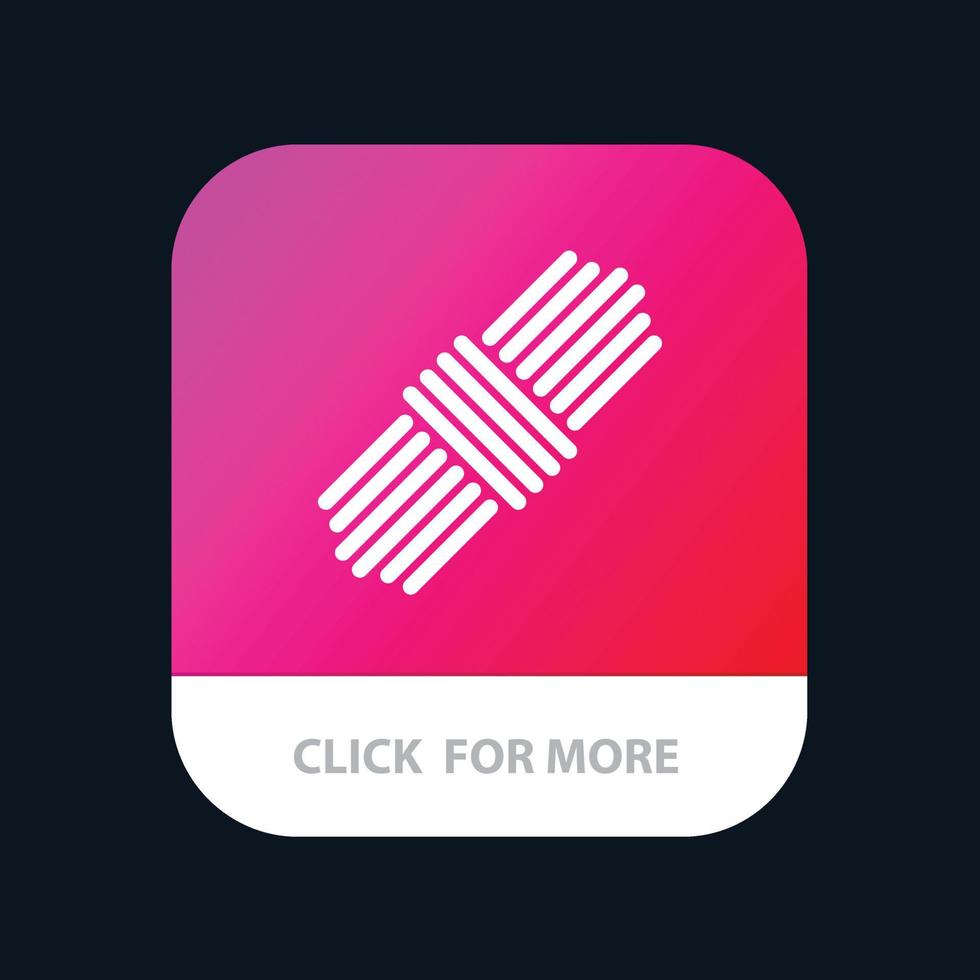 corda imballare impostato mobile App icona design vettore
