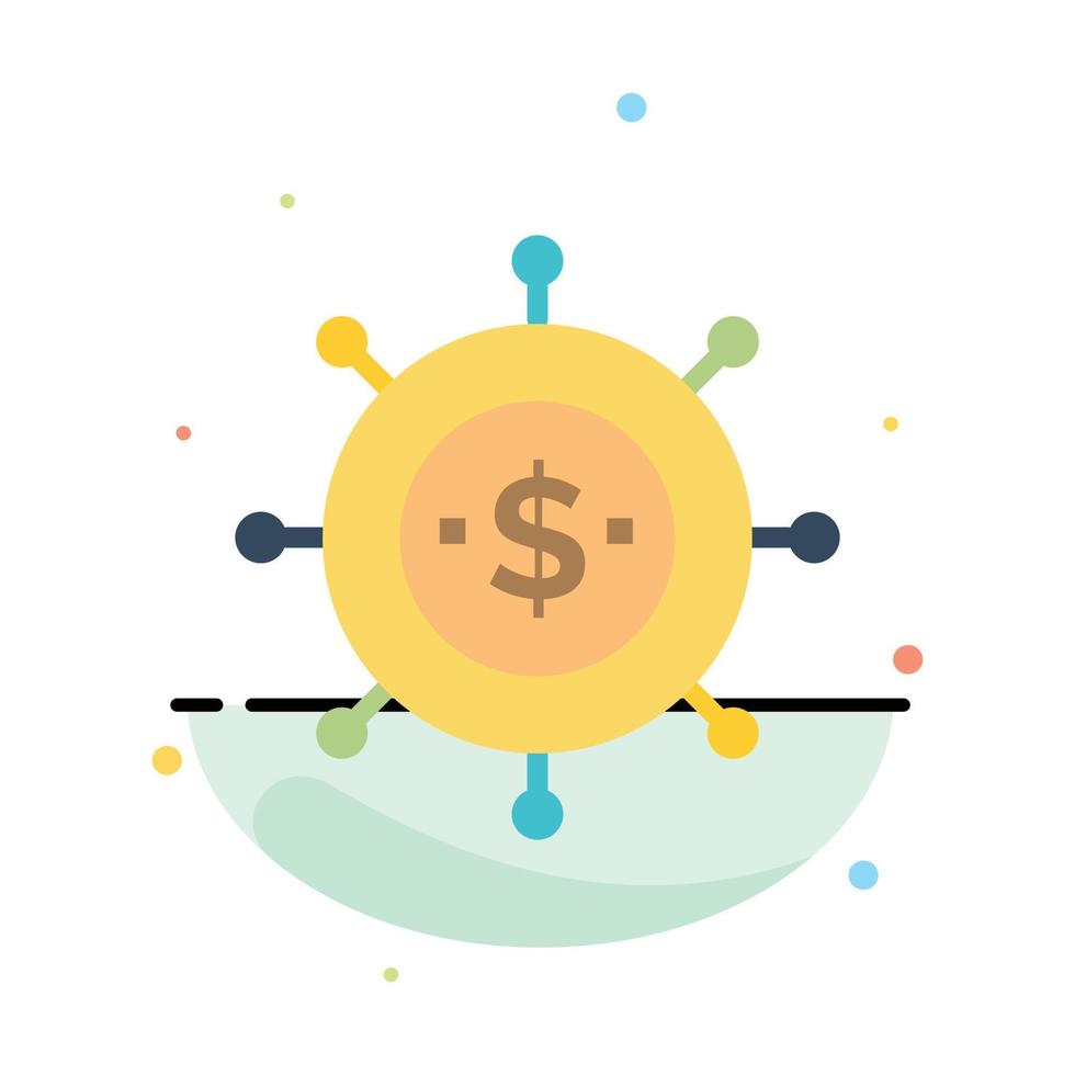 attività commerciale economia globale moderno astratto piatto colore icona modello vettore