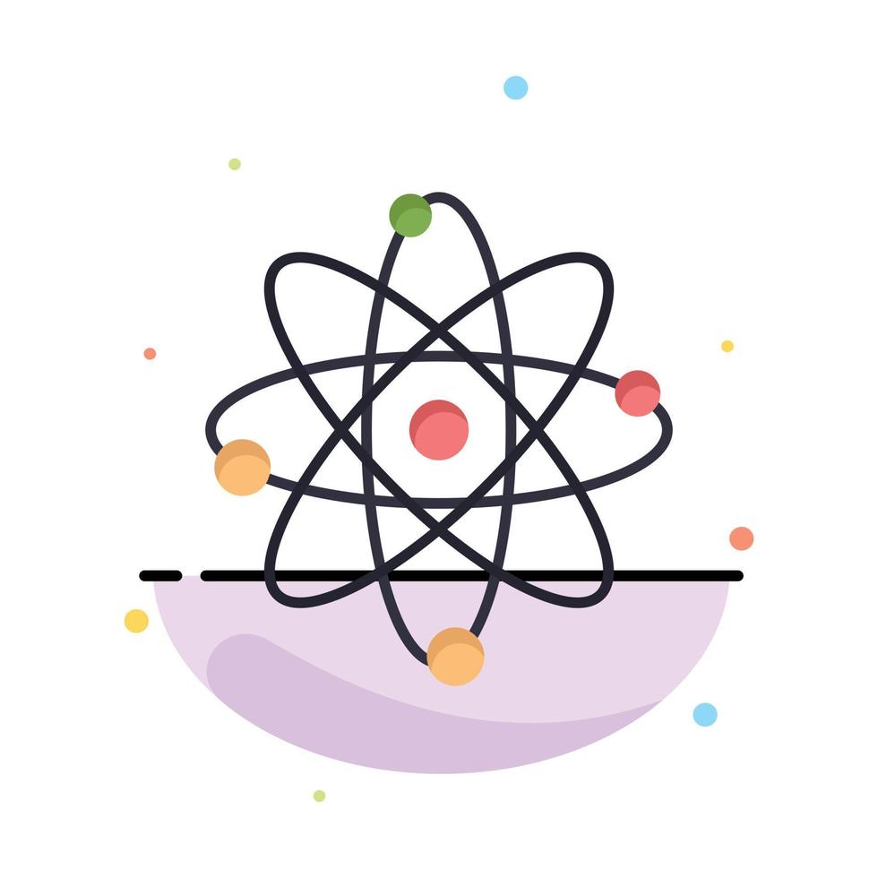atomo energia energia laboratorio attività commerciale logo modello piatto colore vettore