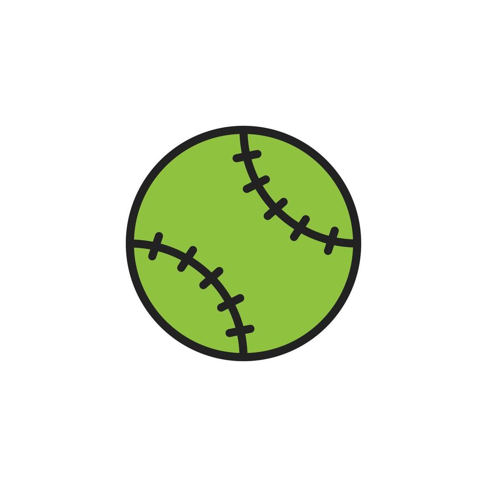 colorato baseball o softball icona vettore logo simbolo modello