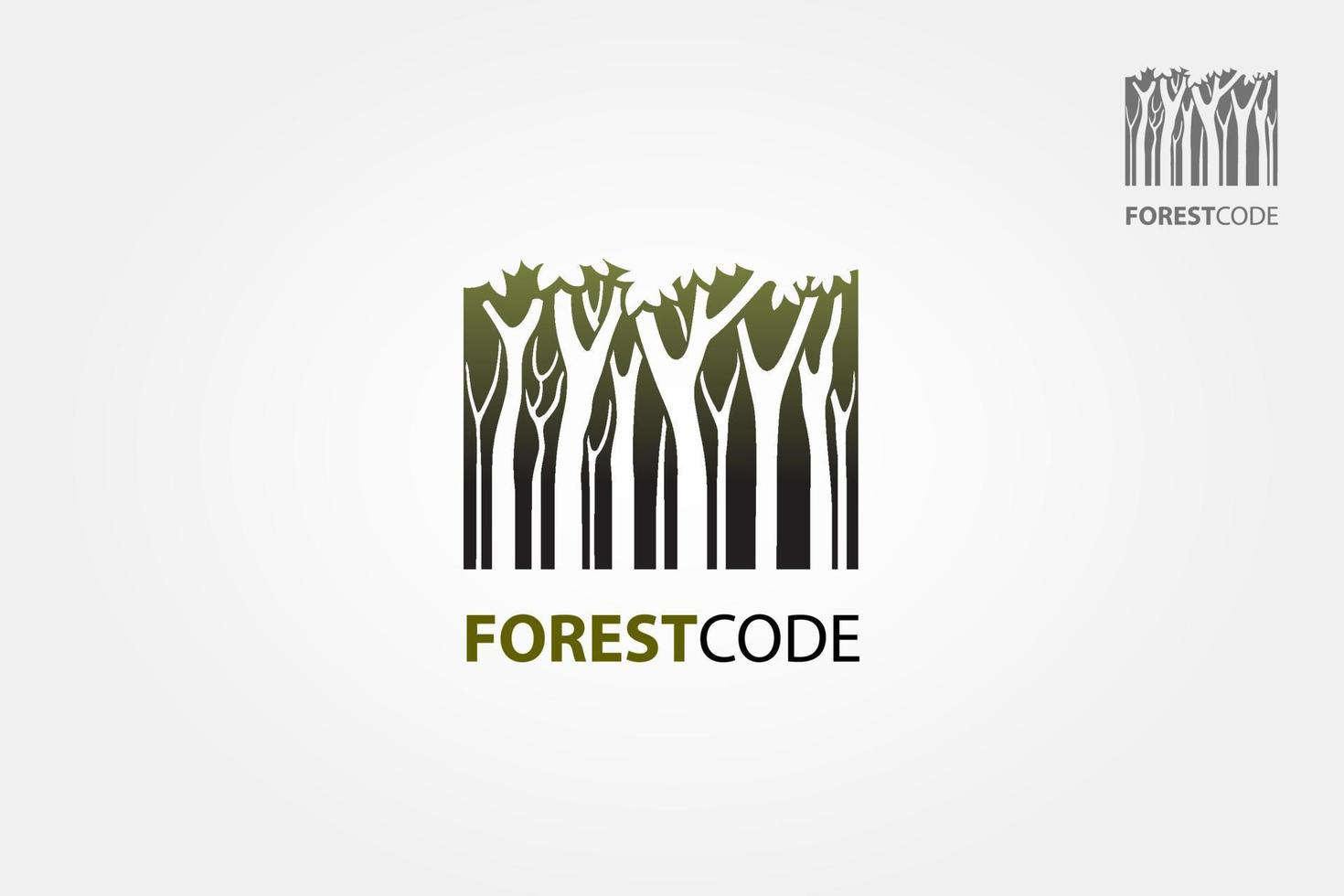 foresta codice vettore logo modello. foresta logo simbolo stilizzato come codice a barre. codice a barre foresta logo è un' progettato per qualunque tipi di aziende. esso è fatto di professionale forme benché sembra molto semplice.