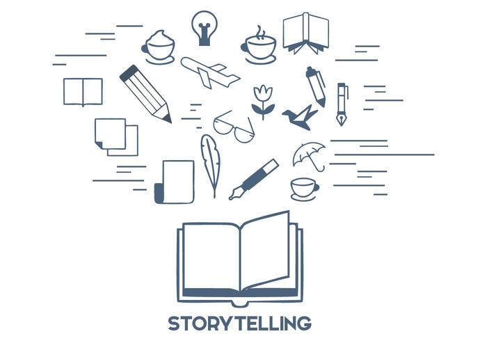 Storytelling illustrazione vettoriale gratuito