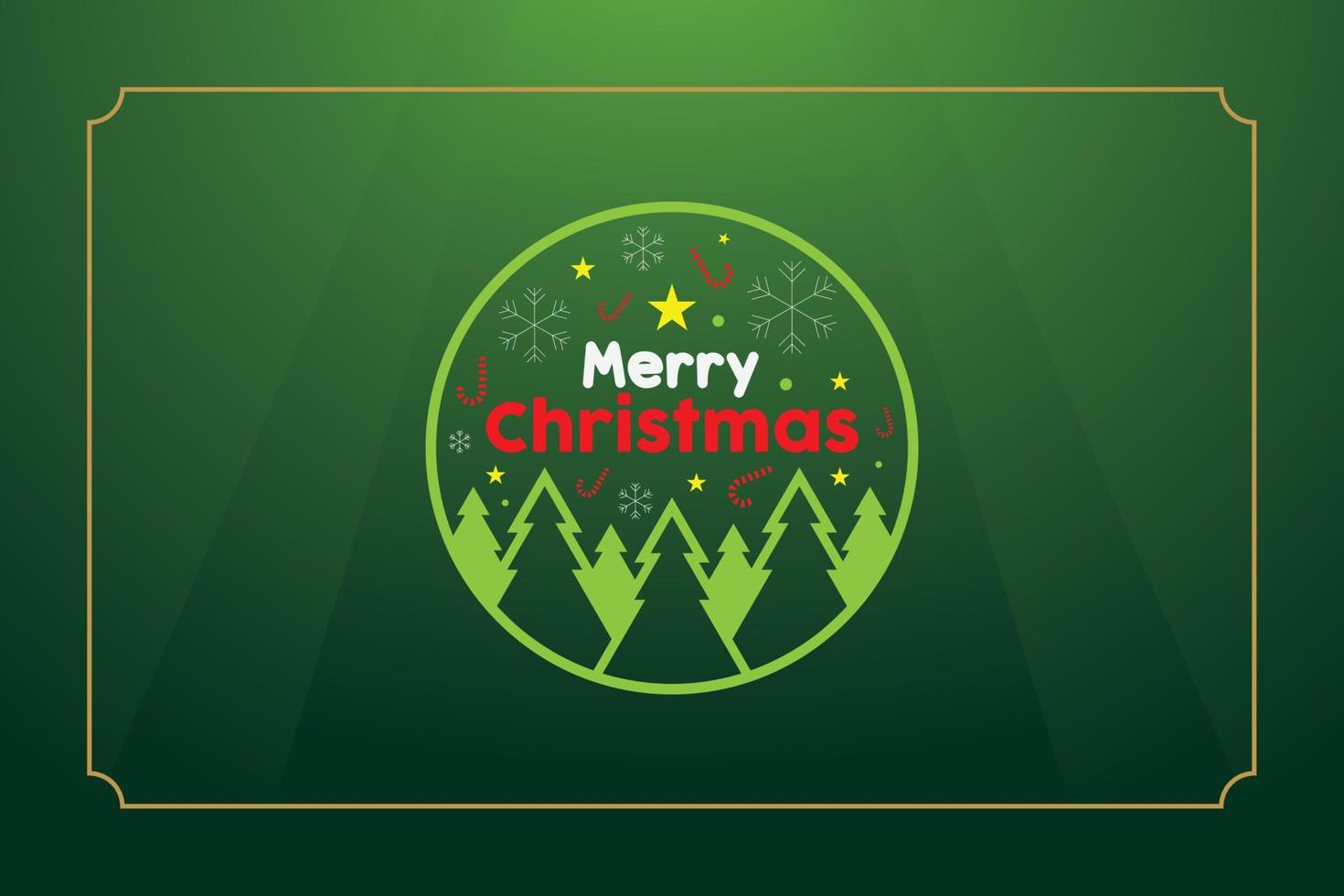 Natale stagione emblema contento vacanza distintivo vettore illustrazione