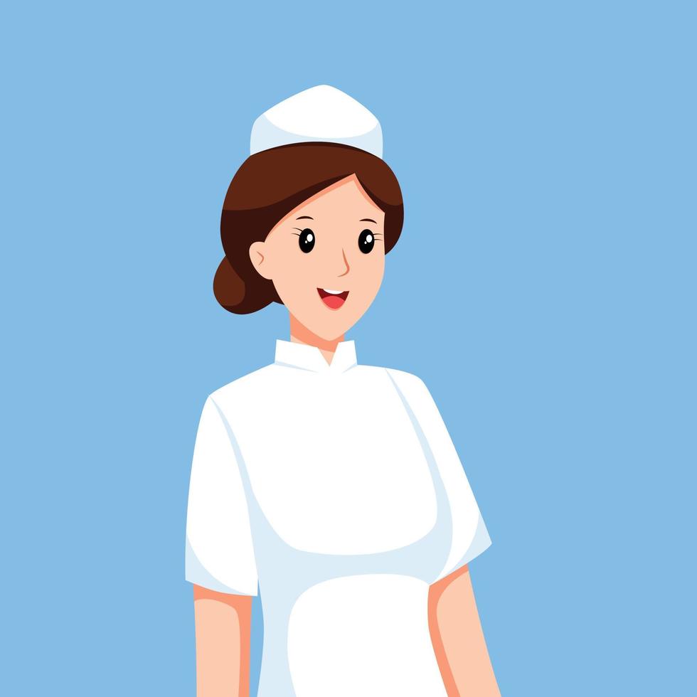 infermiera professione personaggio design illustrazione vettore