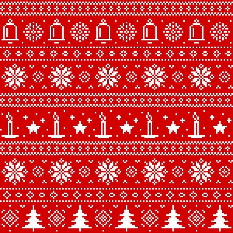 Natale maglione senza soluzione di continuità modello, natale ornamenti vettore
