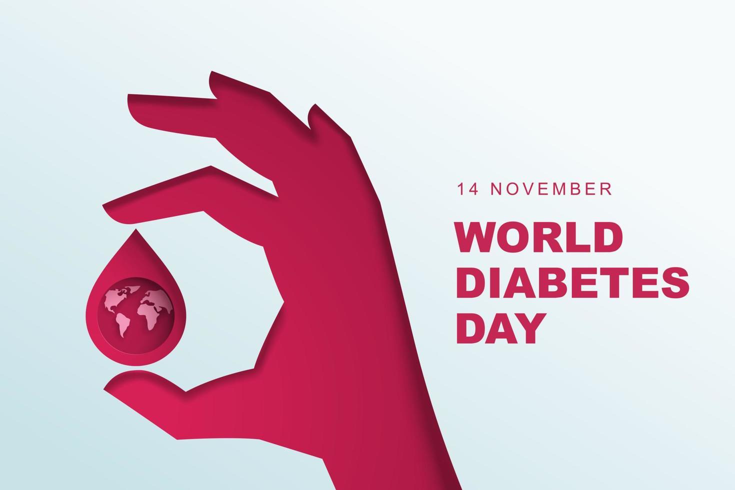 illustrazione vettoriale della giornata mondiale del diabete