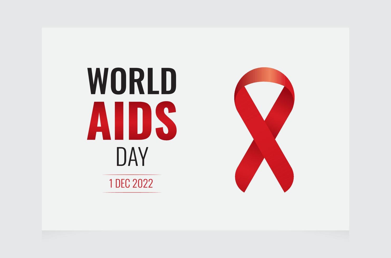 mondo AIDS giorno manifesto design vettore