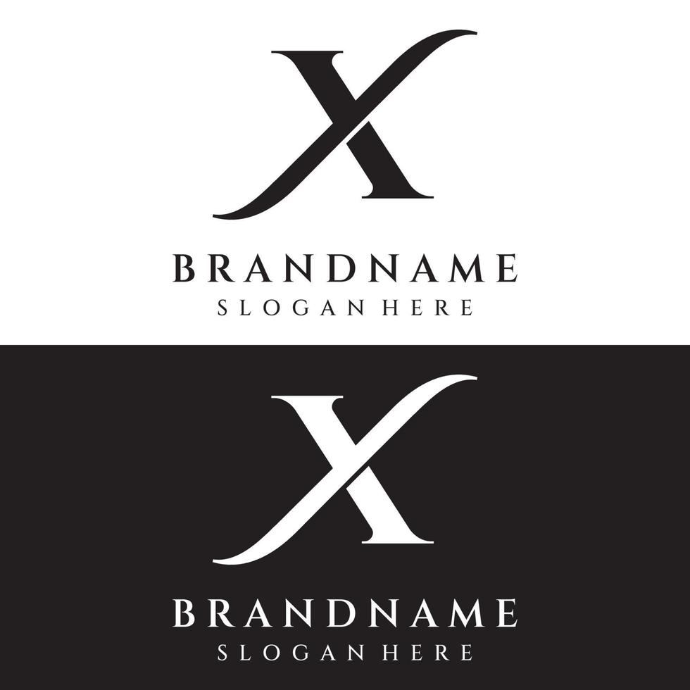 creativo design astratto logo elemento iniziale lettera X geometria o monogramma nel di moda style.logo per attività commerciale, identità, azienda, vettore