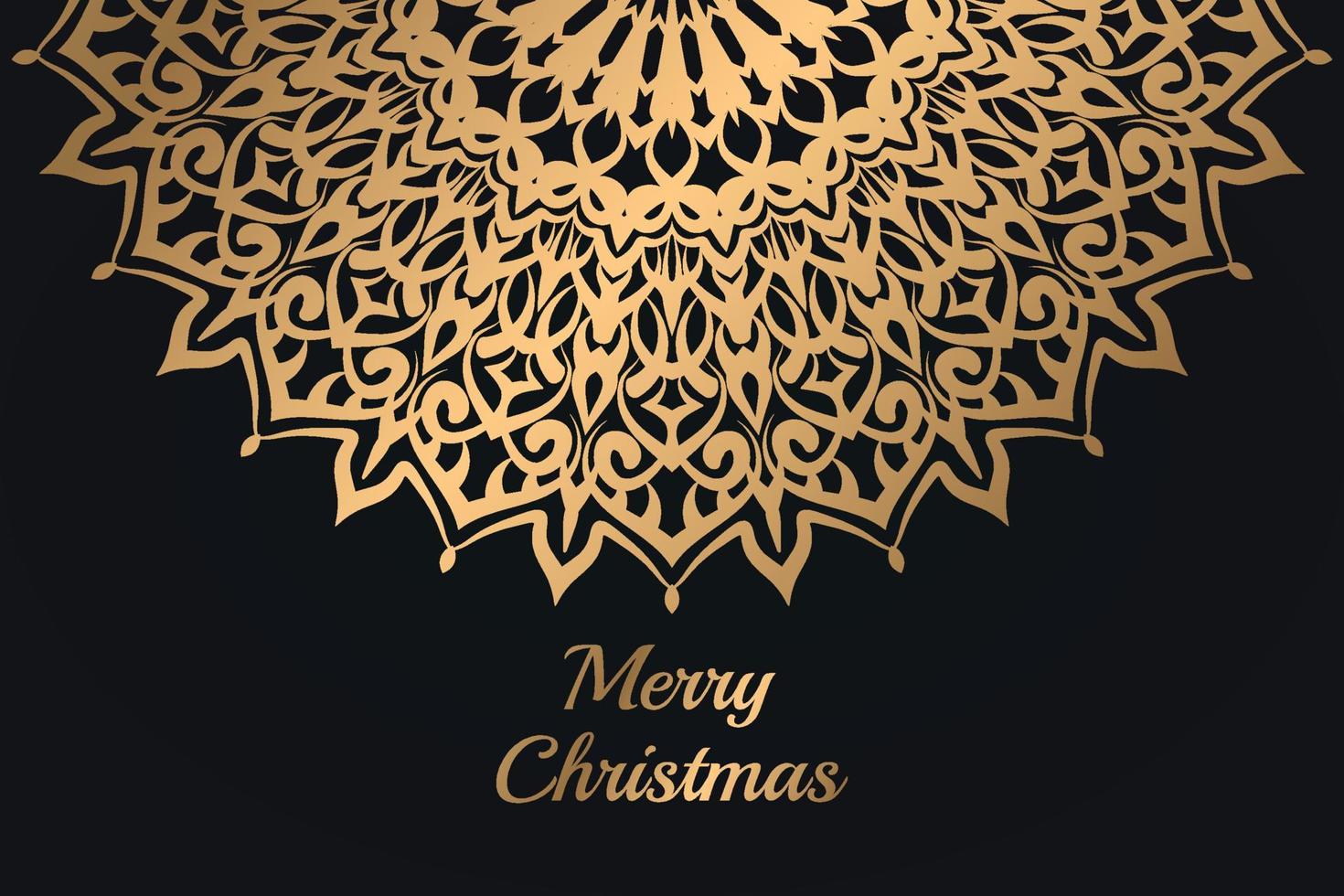 Natale lusso mandala design sfondo gratuito vettore