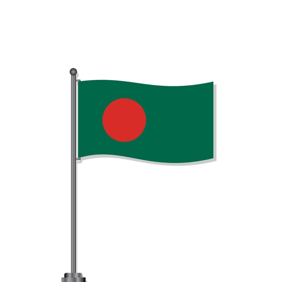 illustrazione di bangladesh bandiera modello vettore