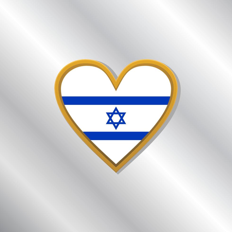 illustrazione di Israele bandiera modello vettore