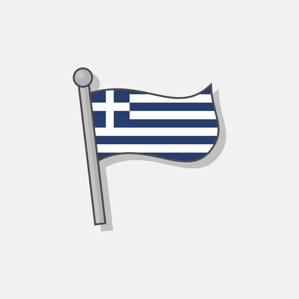 illustrazione di Grecia bandiera modello vettore