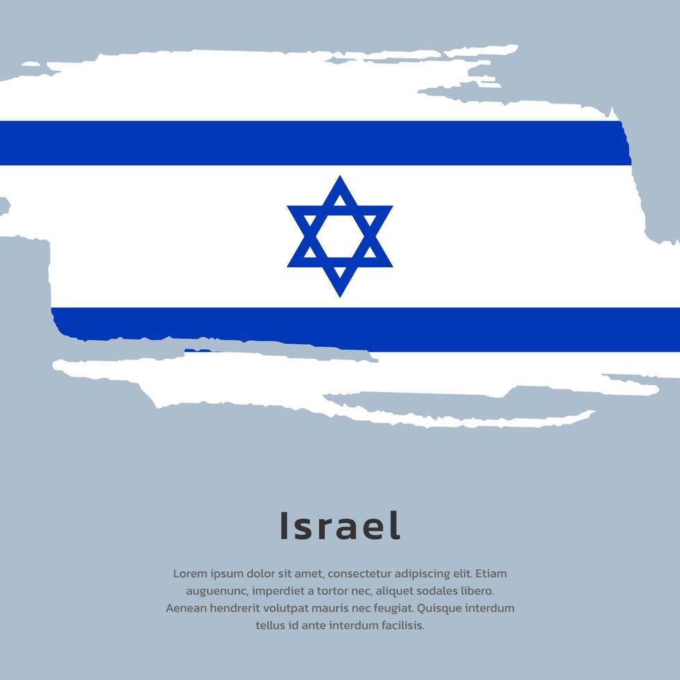 illustrazione di Israele bandiera modello vettore