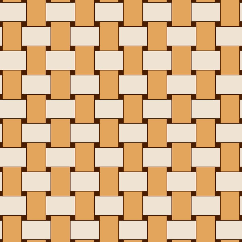 senza soluzione di continuità geometrico intrecciata modello. beige e Marrone colori. per plaid, tovaglie, Abiti, camicie, vestiti, carta, biancheria da letto, coperte e altro tessile prodotti. vettore