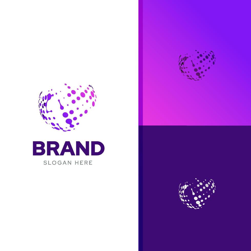 globo numero uno creativo agenzia logo design modello vettore con colore armonia combinazione
