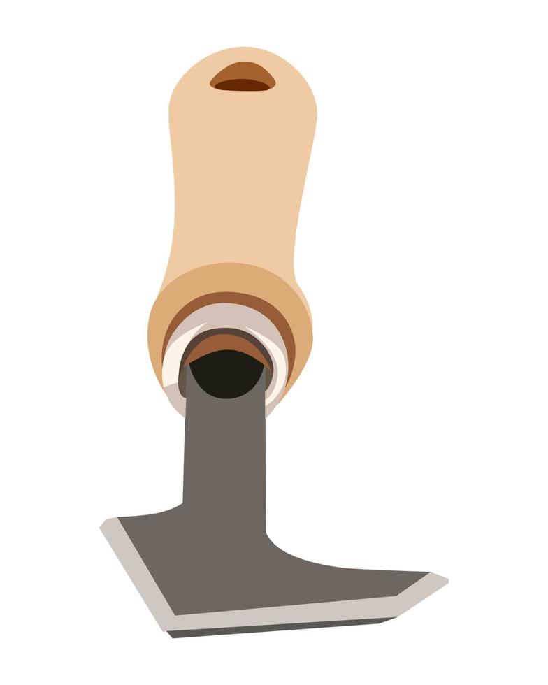 vettore illustrazione piastrella boiacca rastrello pavimentazione utensili con isolato su bianca sfondo. carpenteria mano utensili