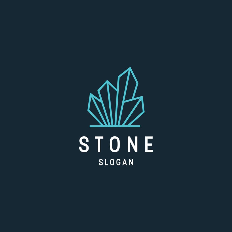 modello di progettazione dell'icona di pietra logo vettore