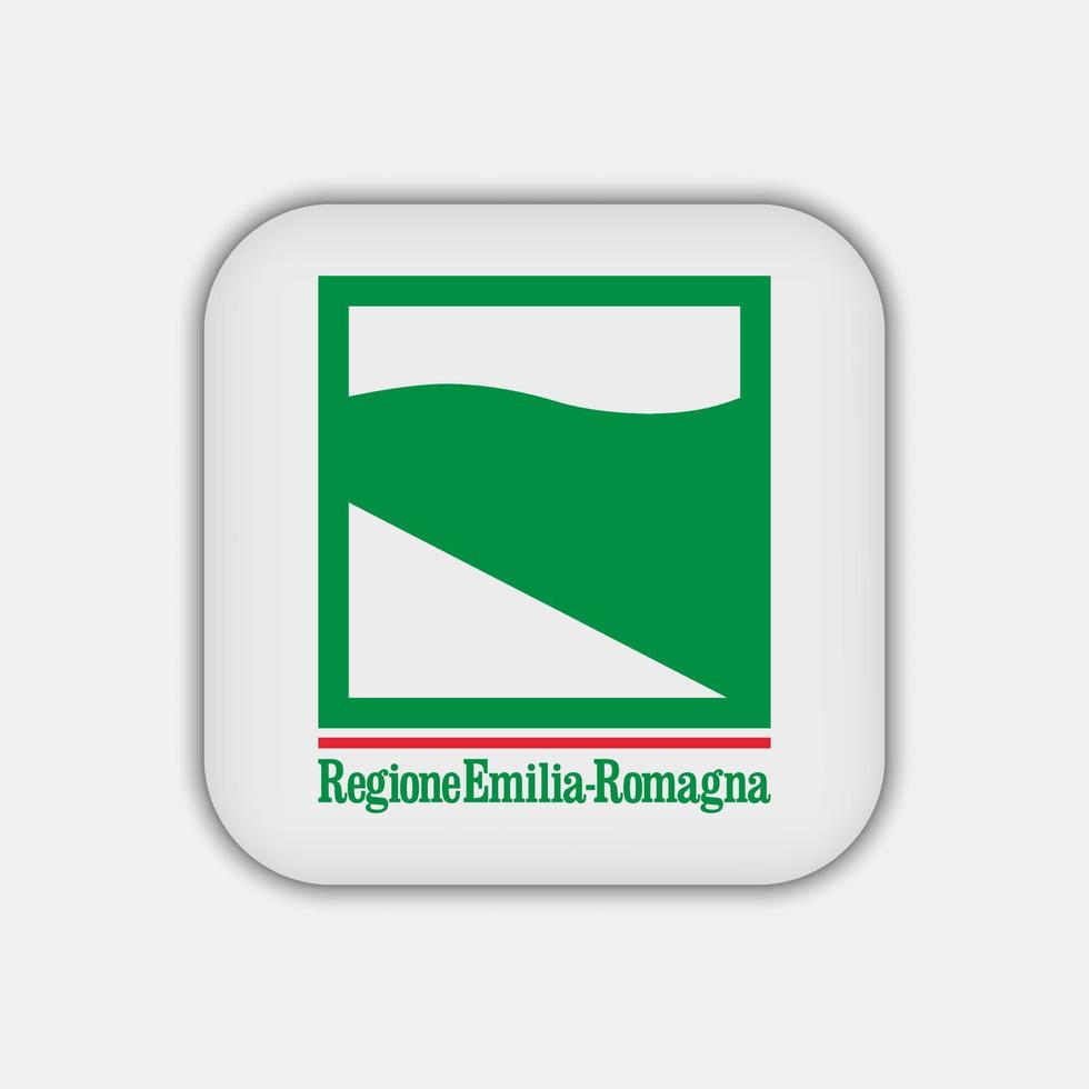 Emilia-Romagna bandiera. regione di Italia. vettore illustrazione.