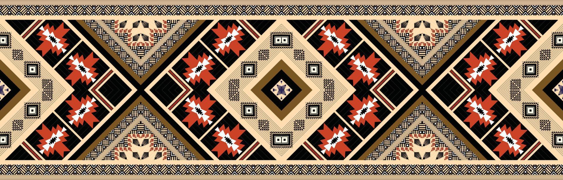 colorato geometrico etnico modello. orientale, occidentale, azteco, tribale tradizionale. senza soluzione di continuità modello. tessuto, piastrella, sfondo, tappeto, sfondo, vestiario, pareo, fasciatura, batik, tessuto, vettore modello.