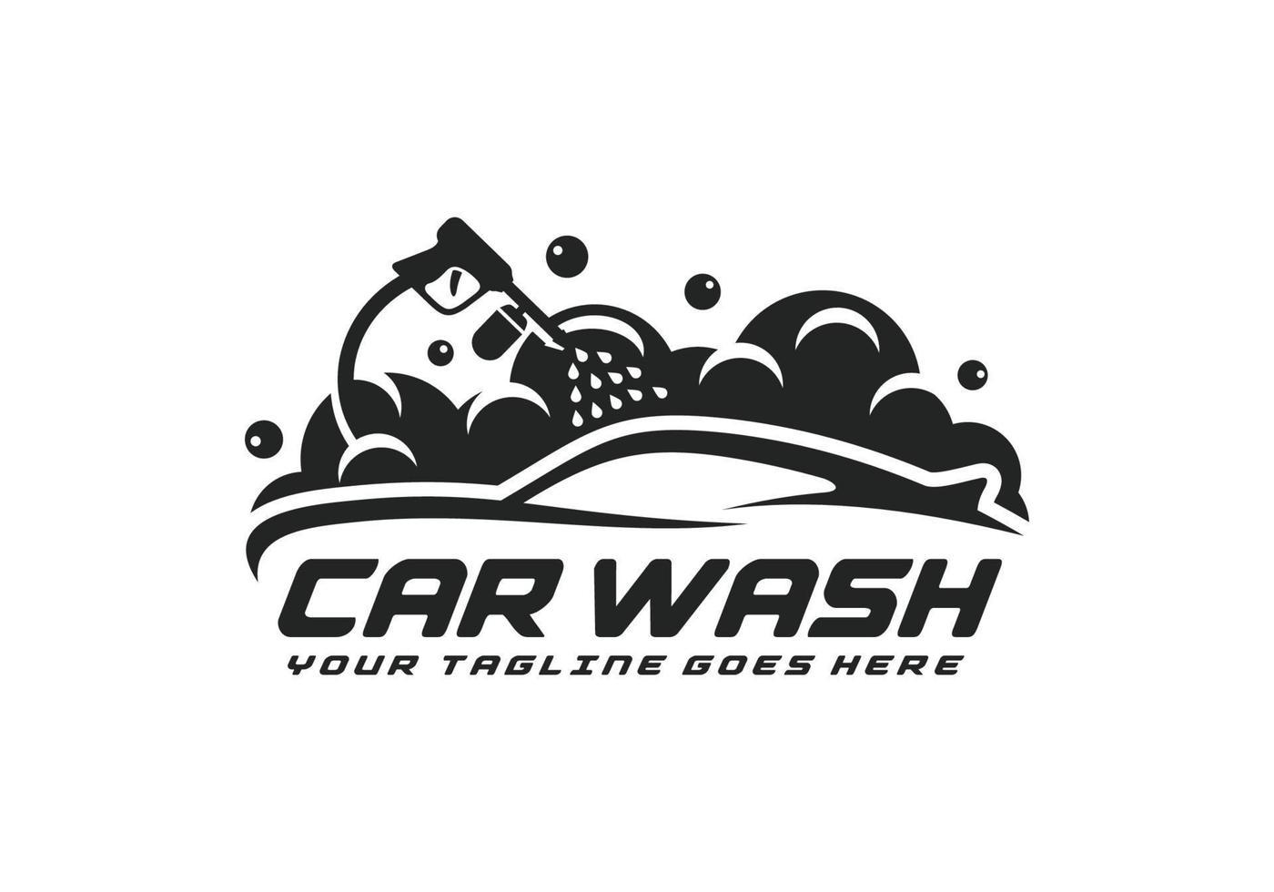 auto lavare logo design vettore illustrazione