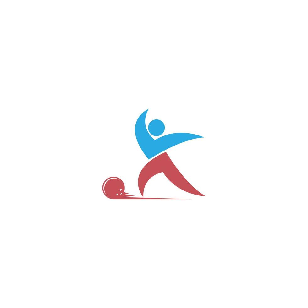 bowling logo icona design vettore