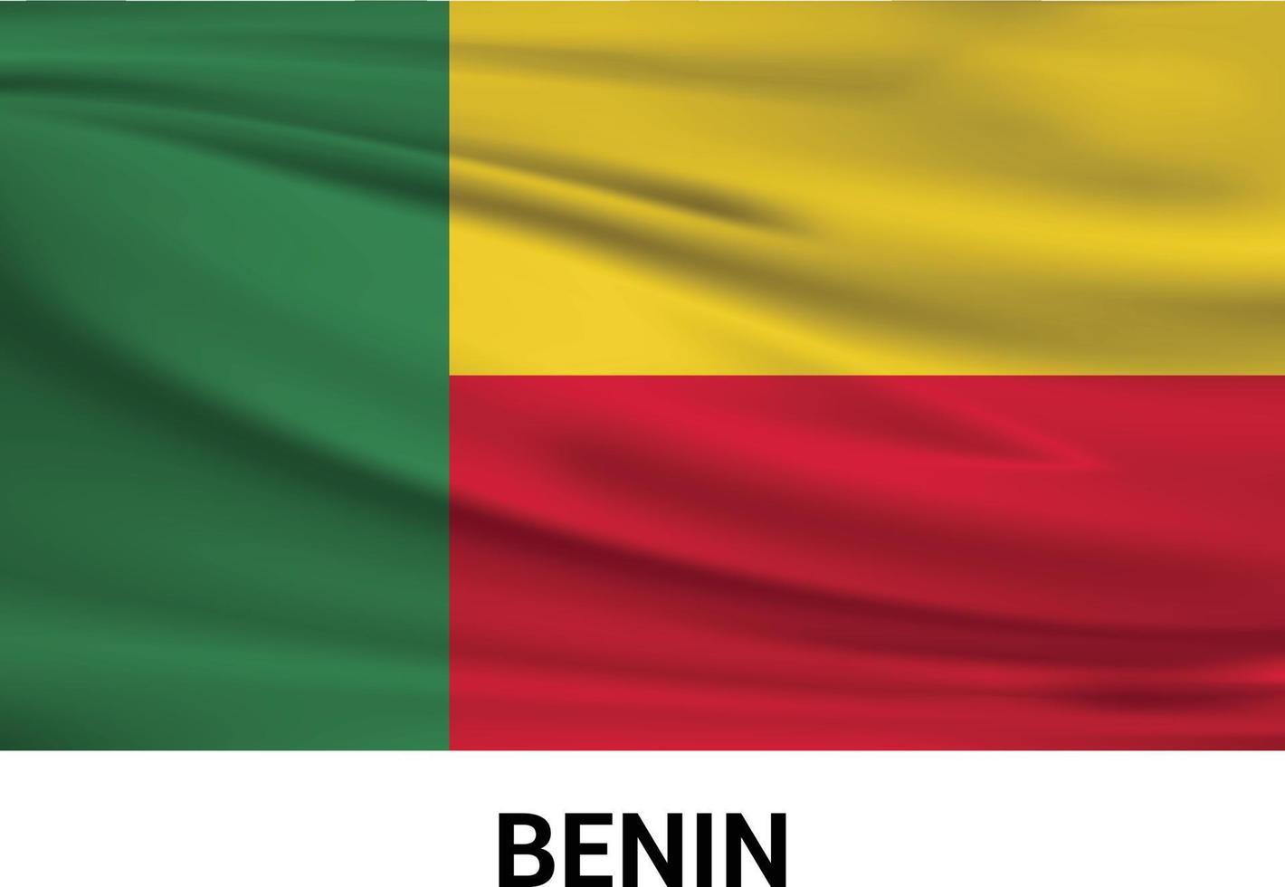 benin bandiera design vettore