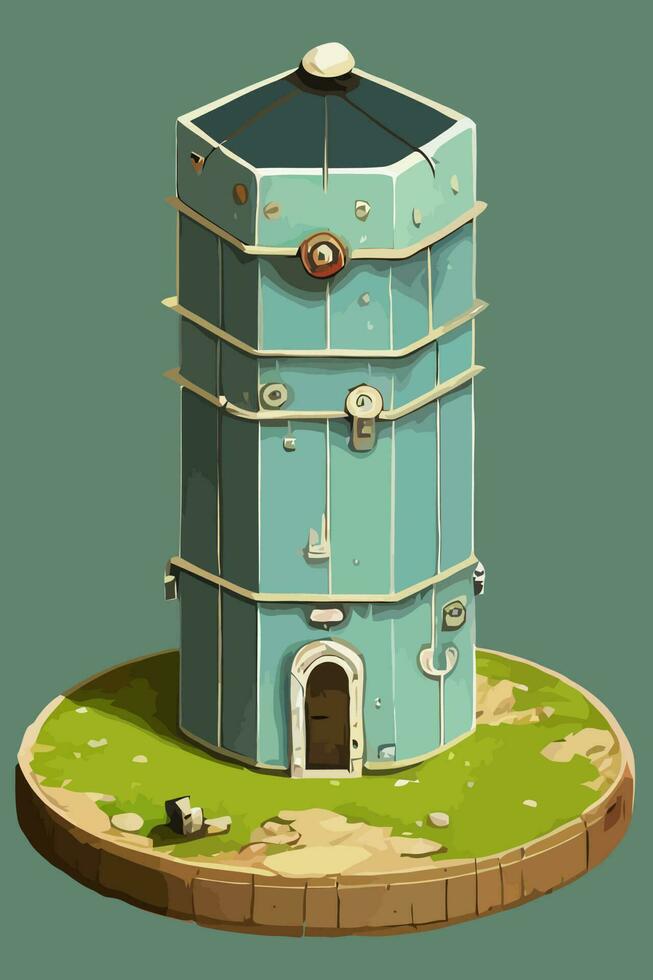 illustrazione di appartamento Casa Torre nel mano disegnato stile vettore