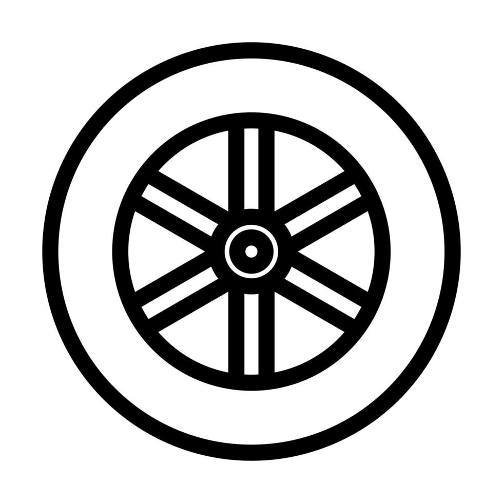 ruota icona design vettore